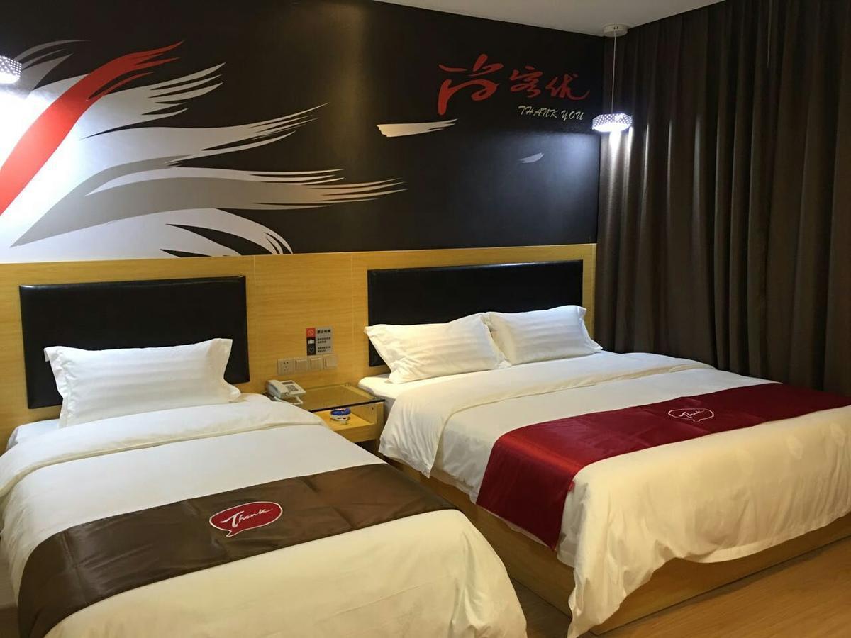 Thank Inn Chain Hotel Hunan Changsha Furong District Railway Station Eksteriør bilde
